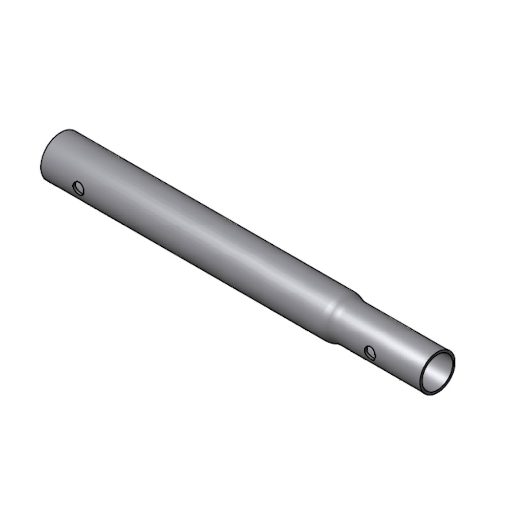 40.32.8070.00 Contiflo buis Ø32x1,5 L=8070 mm. verjongd/gat Ø8,5