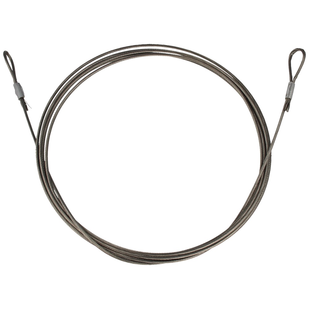 62.43.4800.05 Goot-nok-gootkabel rvs, HOH-lengte: 4800 mm Ø2,5 mm 2x lusmaat=30 mm